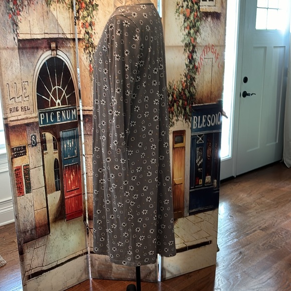 Gudrun Sjoden “Oolong” Jersey Dress, Gray Print, Size Medium - Picture 7 of 10